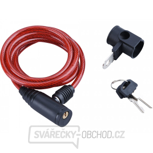 Zámek na kolo - lanko, 6x1500mm Zámek na kolo - lanko, 6x1500mm gallery main image