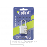 Zámek kombinační s trojmístným kódem, 26x55mm náhled