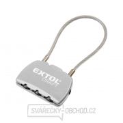 Zámek kombinační s trojmístným kódem - lanko 150 mm Zámek kombinační s trojmístným kódem - lanko 150 mm gallery main image