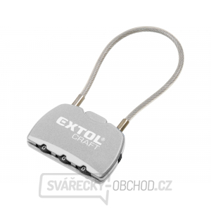 Zámek kombinační s trojmístným kódem - lanko 150 mm Zámek kombinační s trojmístným kódem - lanko 150 mm gallery main image