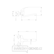 Baterie umyvadlová/dřezová, 100mm, ram. 20cm, 35mm, chrom, BALLETTO Náhled