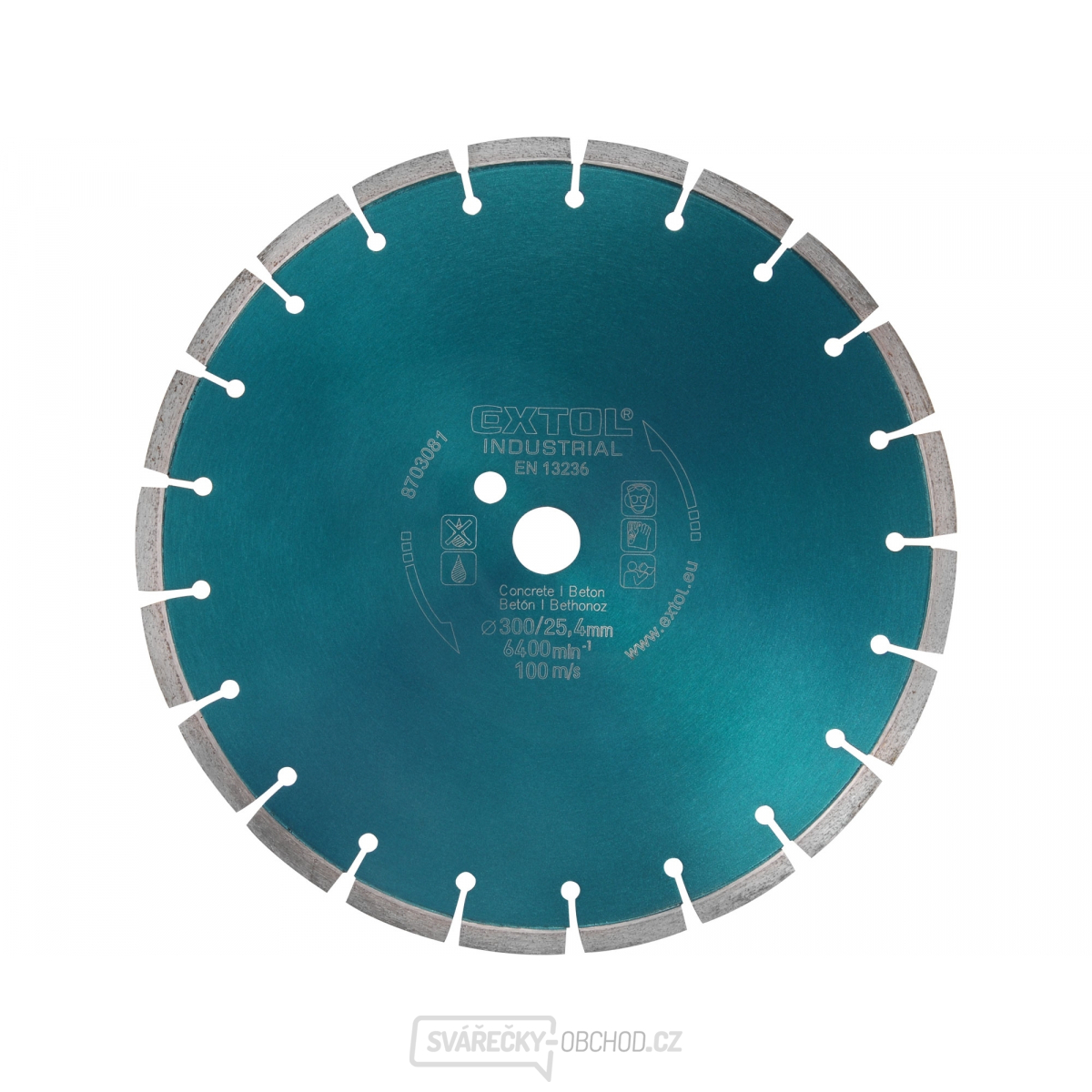 Kotouč diamantový řezný segmentový na BETON, 300x25,4mm