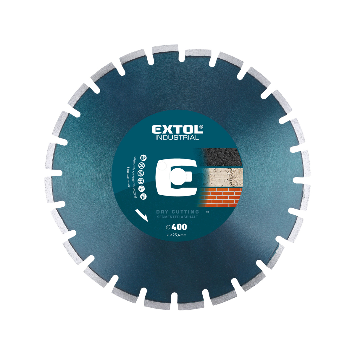 Kotouč diamantový řezný segmentový na ASFALT, 400x25,4mm 8703093
