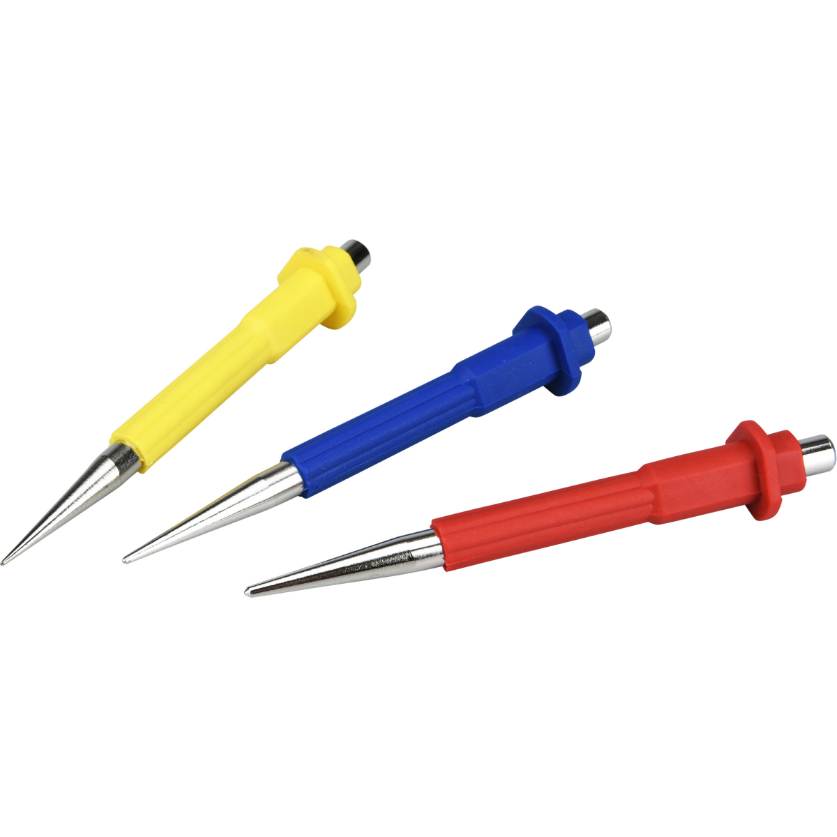 Důlčíky, sada 3ks, 125mm, 0,8-1,5-2,5mm, CrV 8801810