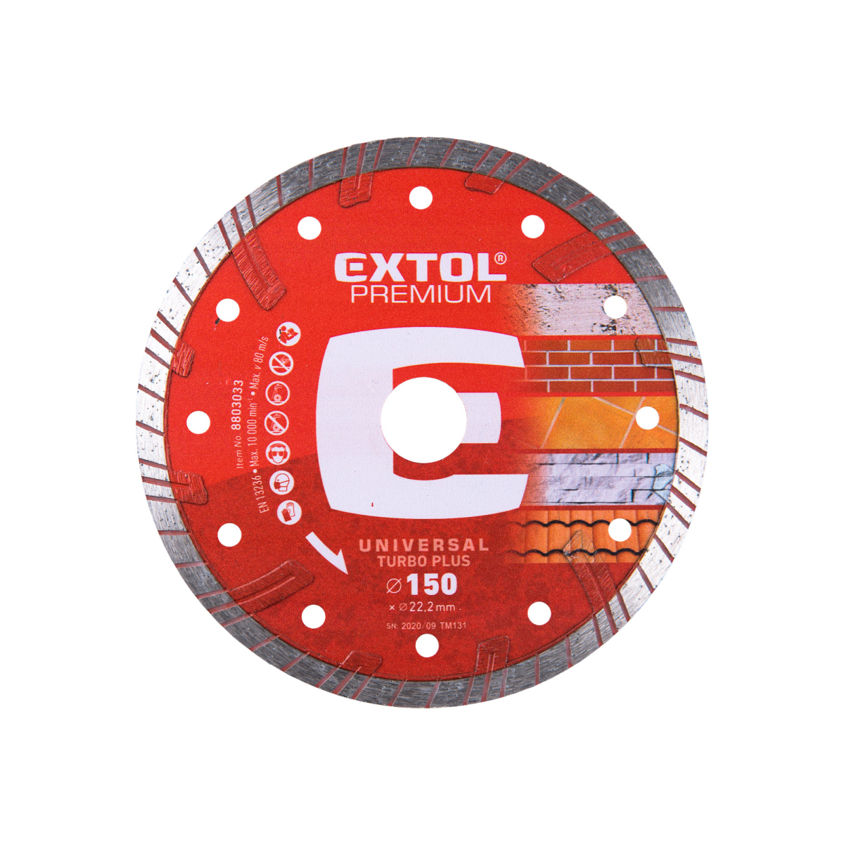 Kotouč diamantový řezný turbo plus, 150x22,2mm 8803033