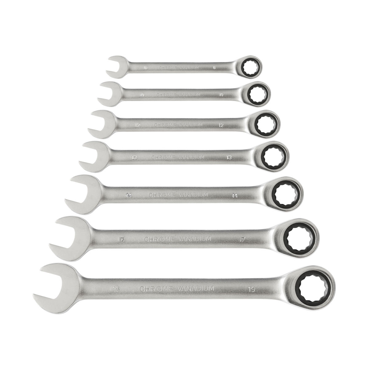 EXTOL PREMIUM Klíče ráčnové očkoploché, sada 7ks, CrV 8816100