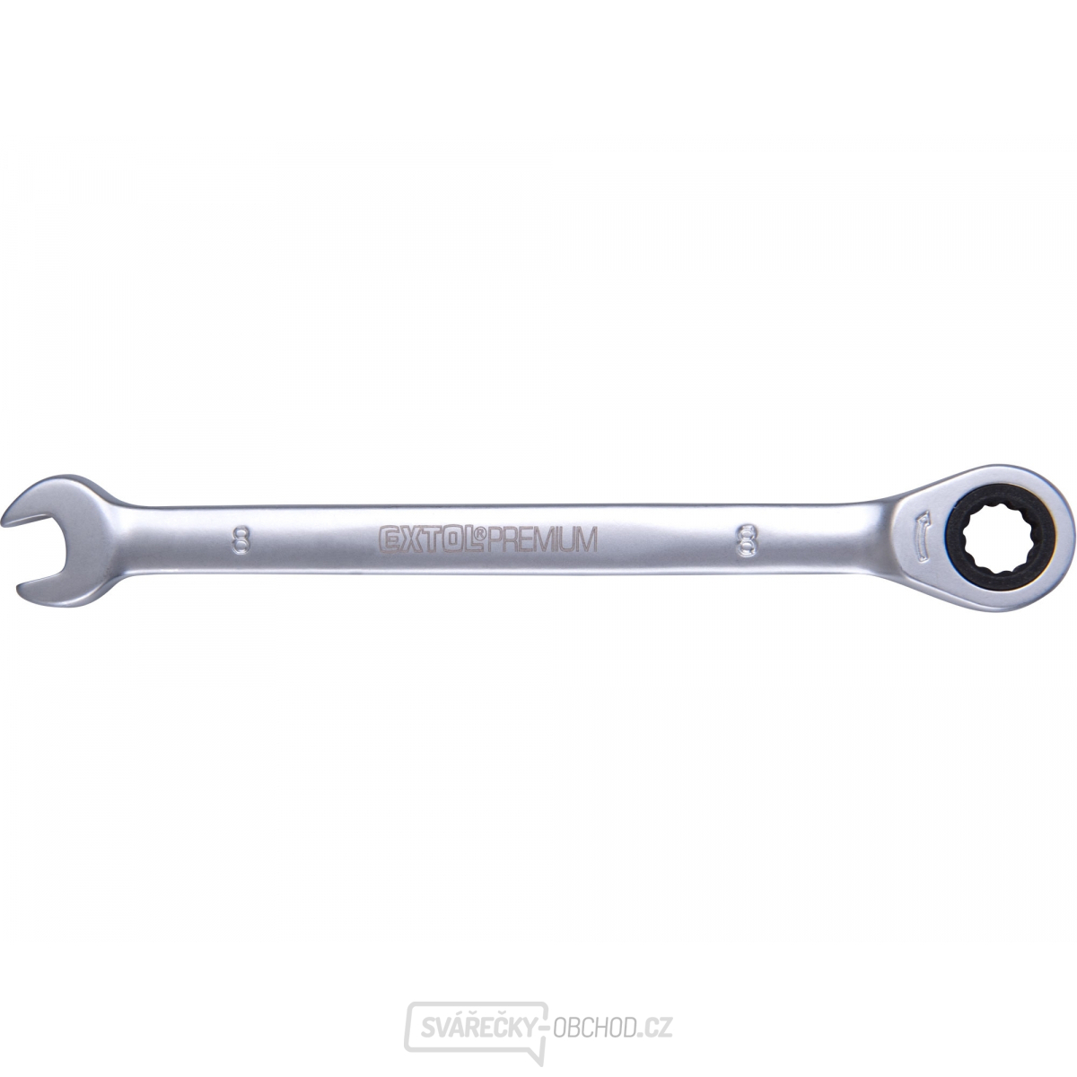 Klíč ráčnový očkoplochý, 72 zubů, 8mm, CrV Klíč ráčnový očkoplochý, 72 zubů, 8mm, CrV gallery main image