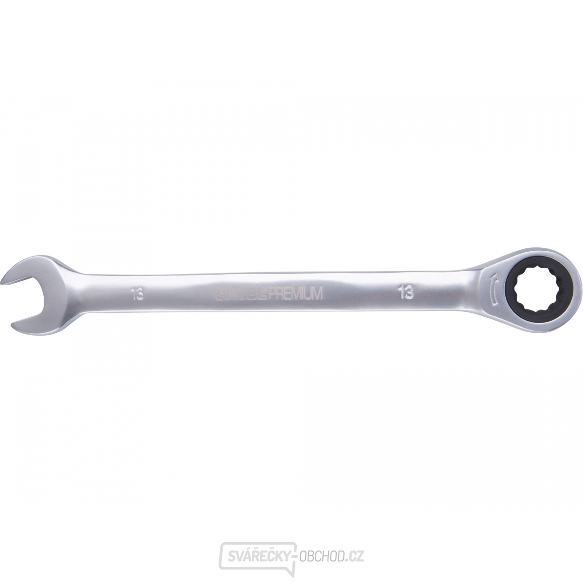 Klíč ráčnový očkoplochý, 72 zubů, 13mm, CrV