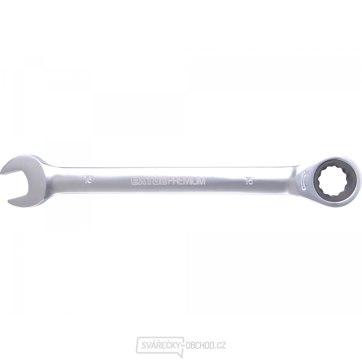 Klíč ráčnový očkoplochý, 72 zubů, 16mm, CrV