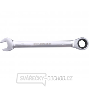 Klíč ráčnový očkoplochý, 72 zubů, 17mm, CrV Klíč ráčnový očkoplochý, 72 zubů, 17mm, CrV