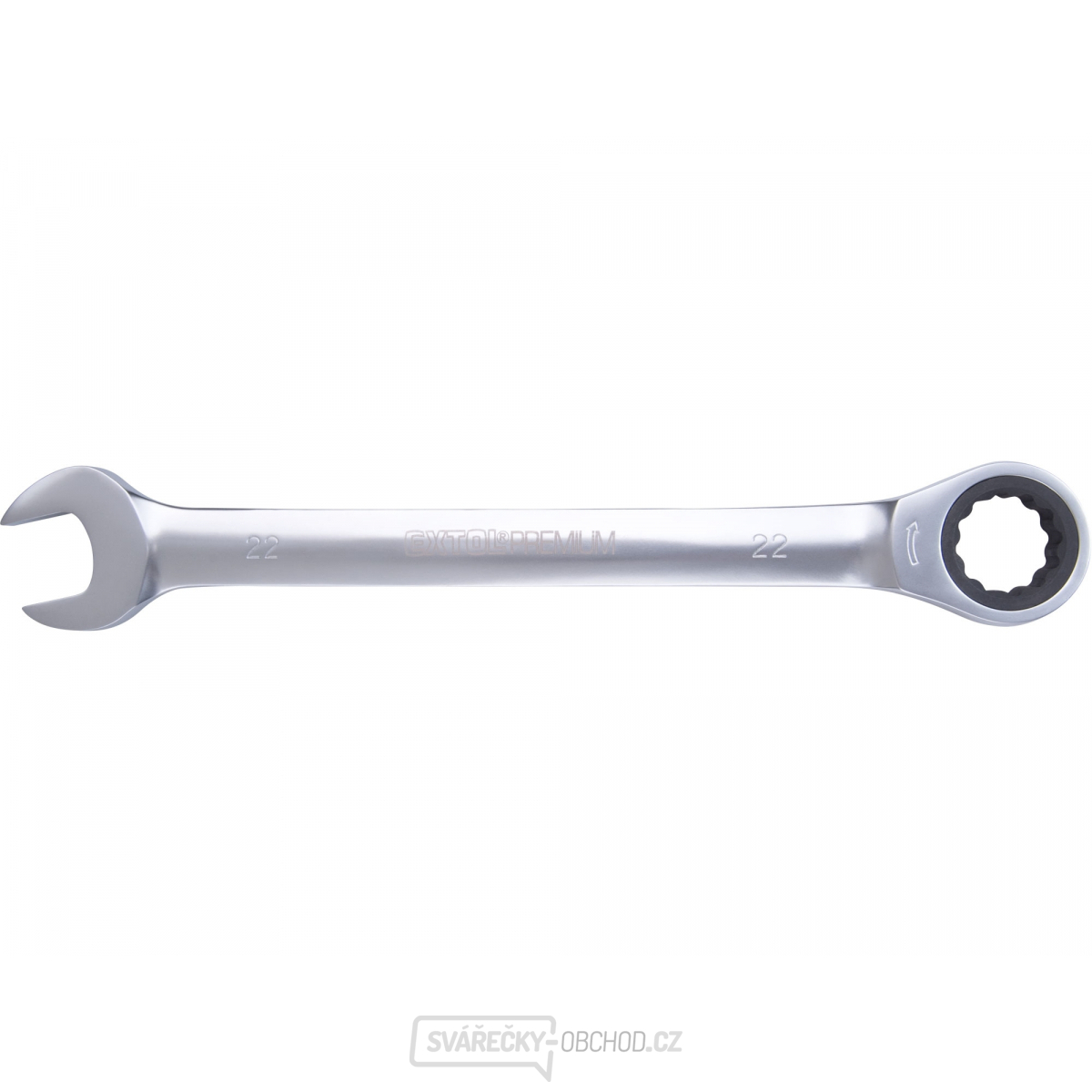 Klíč ráčnový očkoplochý, 72 zubů, 22mm, CrV