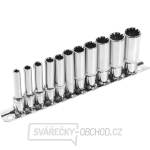 Hlavice nástrčné prodloužené, MULTI-LOCK, sada 11ks, 1/4 Hlavice nástrčné prodloužené, MULTI-LOCK, sada 11ks, 1/4