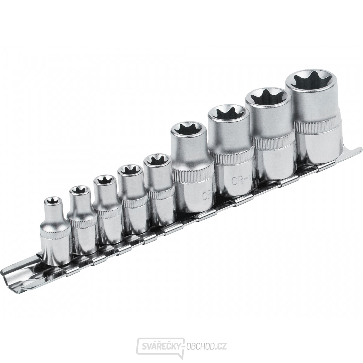 Hlavice nástrčné vnitřní TORX , sada 9ks, CrV