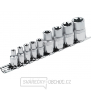 Hlavice nástrčné vnitřní TORX , sada 9ks, CrV Hlavice nástrčné vnitřní TORX , sada 9ks, CrV gallery main image