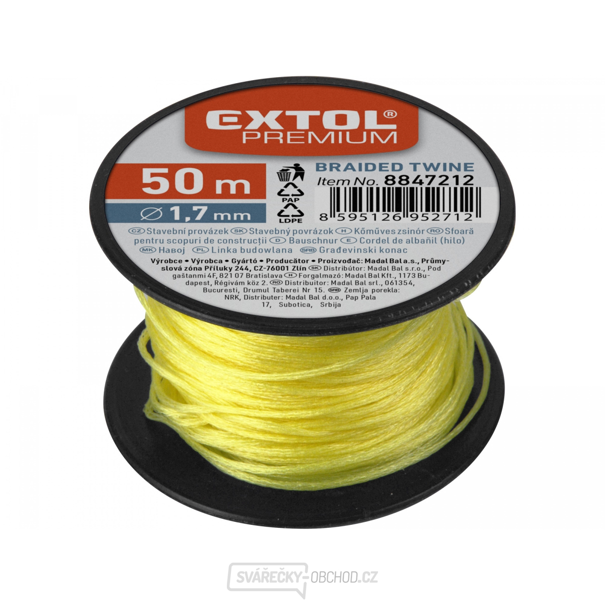Provázek stavební, 1,7mm, 50m