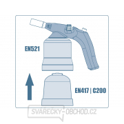 Hořák s piezo zapalováním na propichovací kartuše Hořák s piezo zapalováním na propichovací kartuše náhled