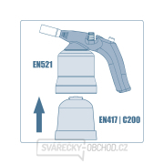 Hořák s piezo zapalováním na propichovací kartuše náhled