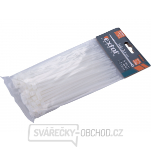 Stahovací pásky bílé, 140x3,6mm - 100 ks Stahovací pásky bílé, 140x3,6mm - 100 ks gallery main image