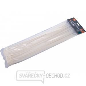 Stahovací pásky bílé, 380x4,8mm - 100 ks Stahovací pásky bílé, 380x4,8mm - 100 ks gallery main image