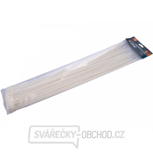 Stahovací pásky bílé, 500x4,8mm - 100 ks gallery main image