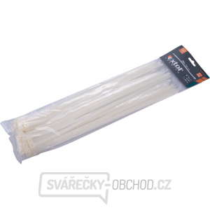 Stahovací pásky bílé, 380x7,6mm - 50 ks Stahovací pásky bílé, 380x7,6mm - 50 ks gallery main image