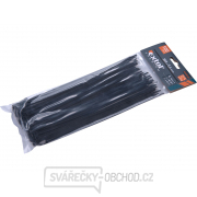 Stahovací pásky černé, 200x3,6mm - 100 ks  gallery main image
