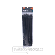 Stahovací pásky černé, 280x3,6mm - 100 ks Náhled