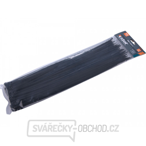 Stahovací pásky černé, 380x4,8mm - 100 ks gallery main image