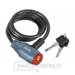 Zámek na kolo - lanko, 8x1000mm Zámek na kolo - lanko, 8x1000mm gallery main image