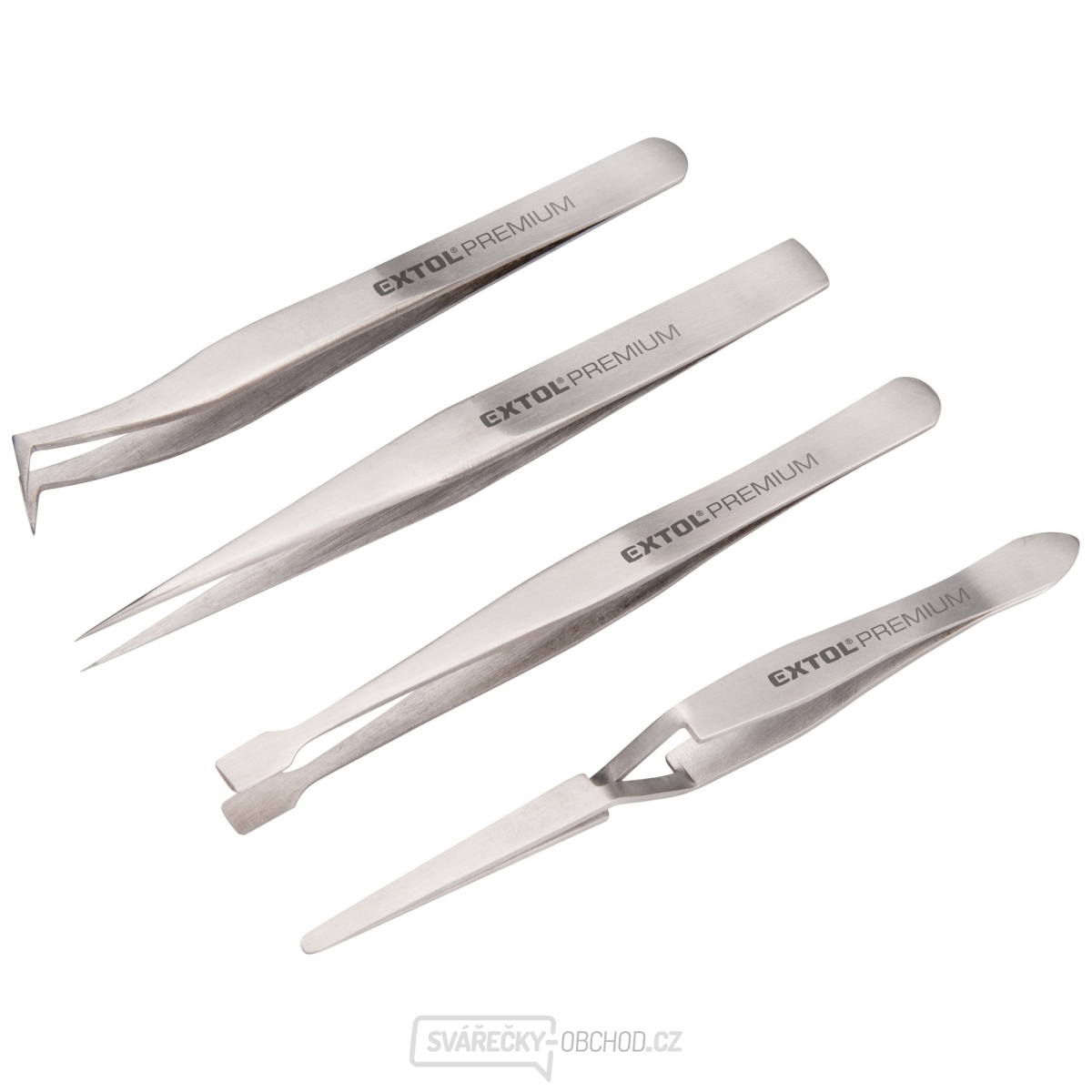 Sada nerezových pinzet - 4ks