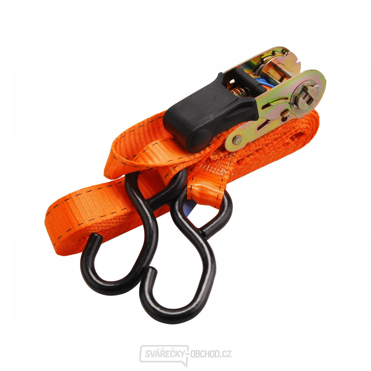 Pás upínací ráčnový s háky, 5m x 25mm, PES