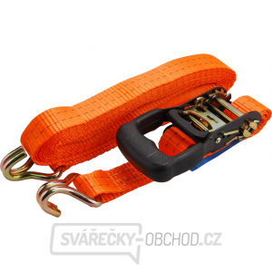 Pás upínací ráčnový s háky, 5m x 35mm, PES Pás upínací ráčnový s háky, 5m x 35mm, PES gallery main image