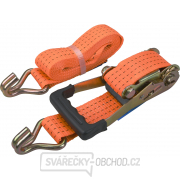 Pás upínací ráčnový s háky, 3m x 50mm, PES Pás upínací ráčnový s háky, 3m x 50mm, PES gallery main image