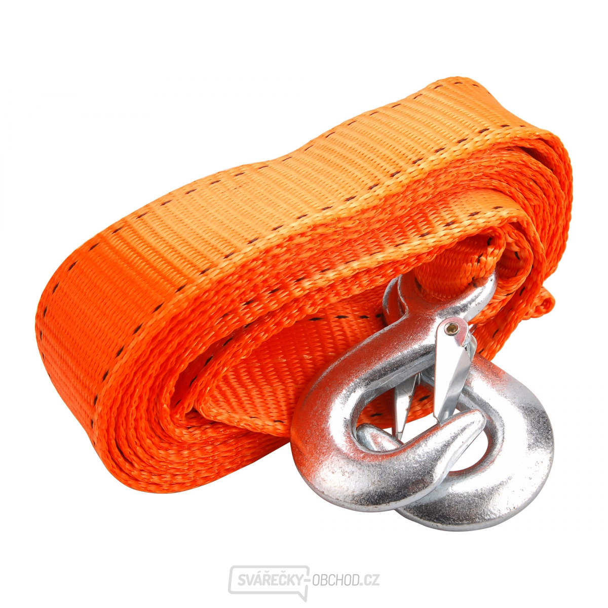 Lano tažné - popruh s háky, 4m x 50mm, PES