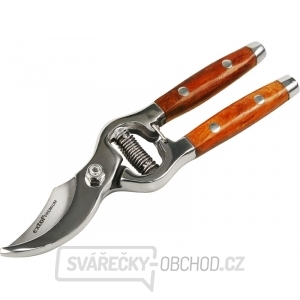 nůžky zahradnické s dřevěnou rukojetí, 210mm, NEREZ