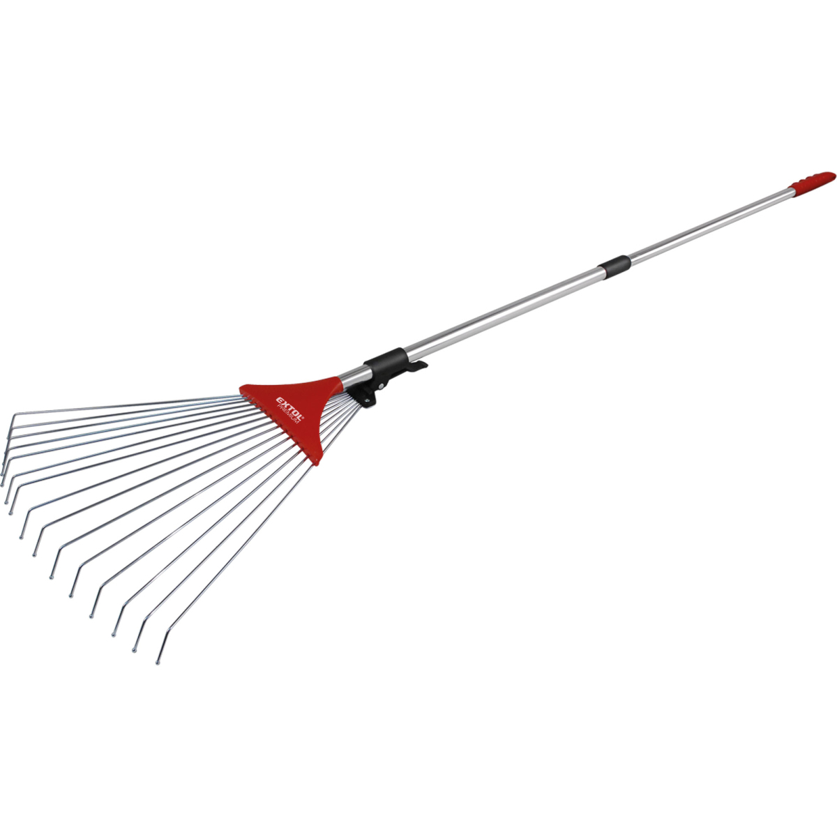 Levně Hrábě nastavitelné s teleskopickou násadou, délka 80-158cm, šířka 18-59cm 8875000