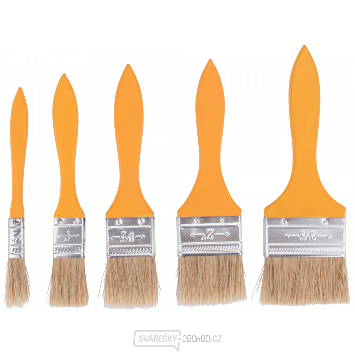 Štětce ploché 12-25-38-50-63mm - sada 5 ks