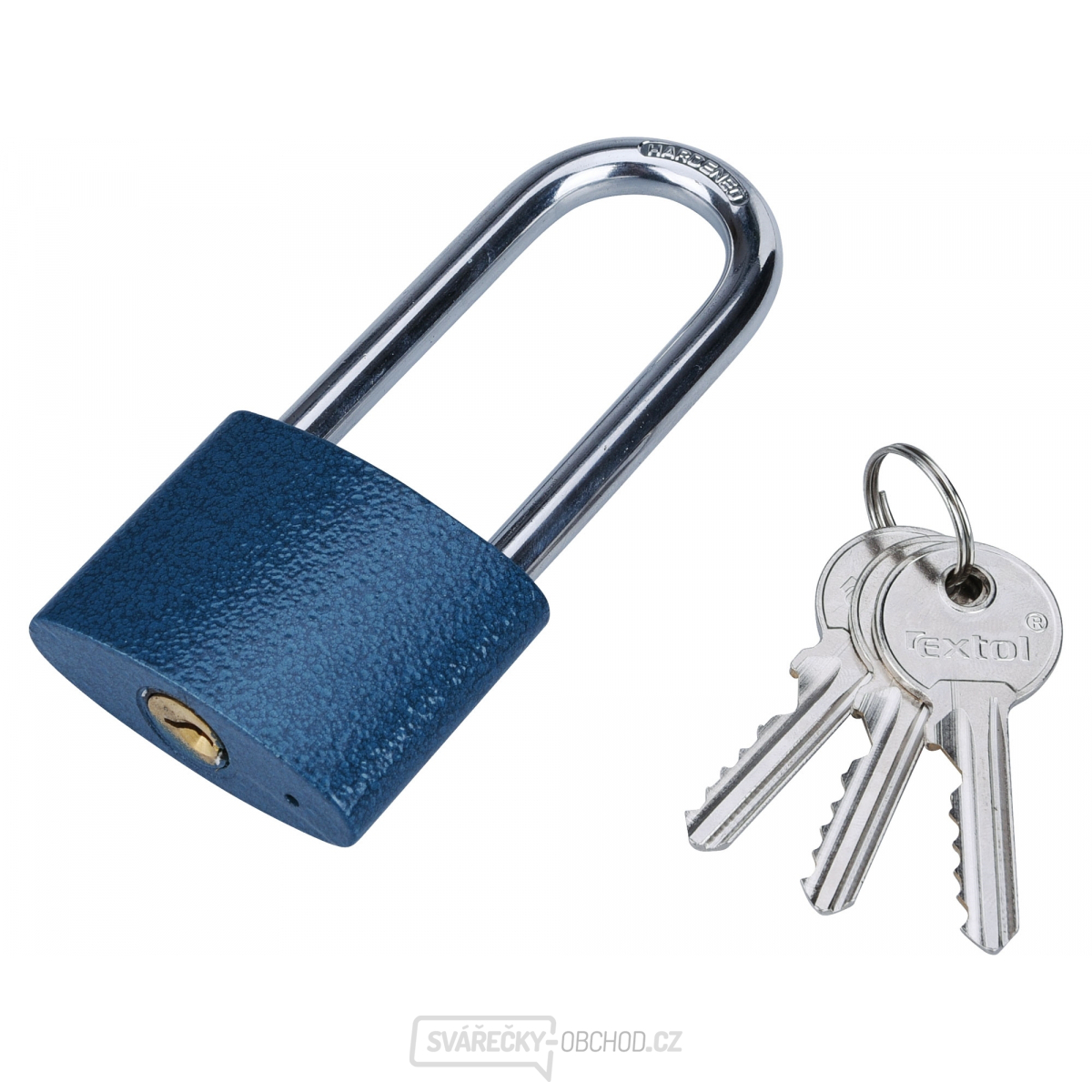 Zámek visací litinový, prodloužený, 52mm Zámek visací litinový, prodloužený, 52mm gallery main image