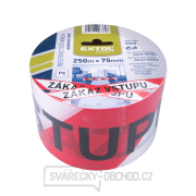 Páska výstražná červeno-bílá ZÁKAZ VSTUPU, 75mm x 250m Náhled