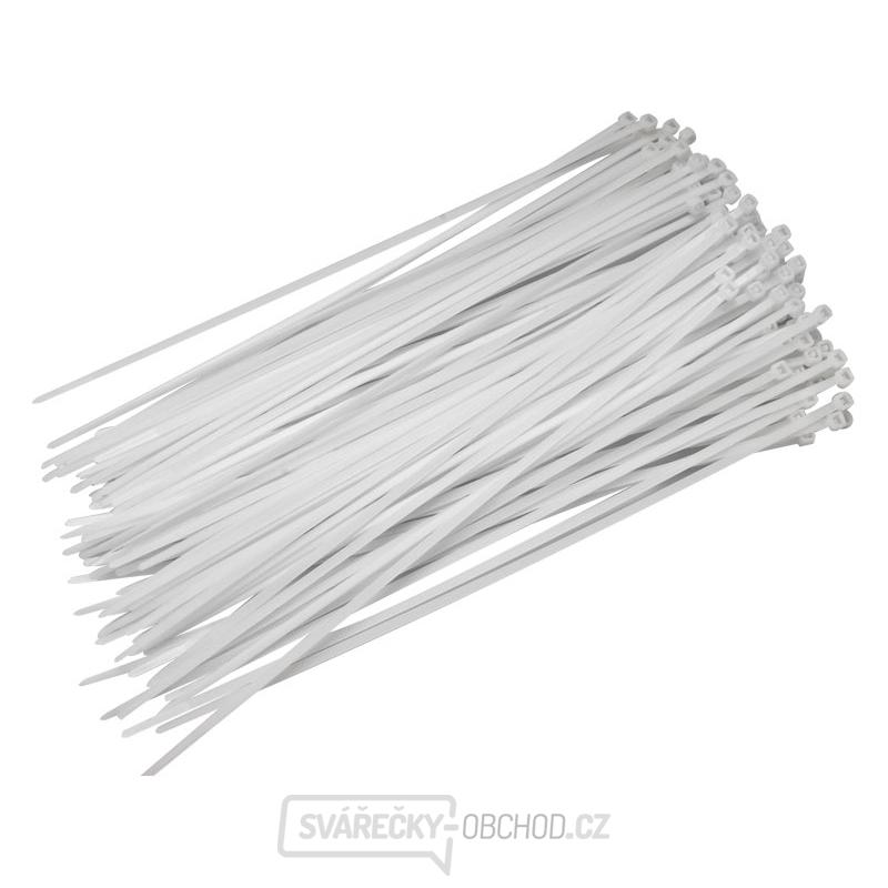 Stahovací pásky bílé, 280x3,6mm - 50 ks