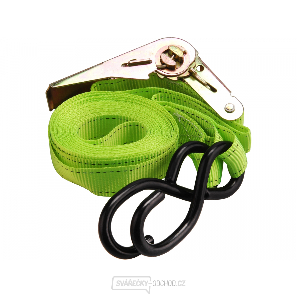 Pás upínací ráčnový s háky, 5m x 25mm, PES