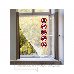 Síť okenní proti hmyzu, 90x150cm, PES