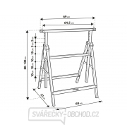 Podstavec nastavitelný skládací, 810-1300mm Náhled