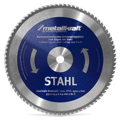 Levně Metallkraft Pilový kotouč na ocel ø 355 mm 3853504