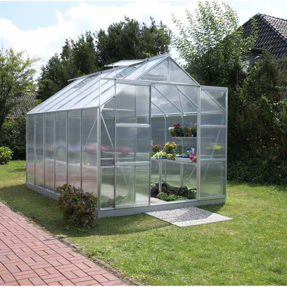 Vitavia Garden Skleník VITAVIA URANUS 9900 PC 4 mm stříbrný LG183