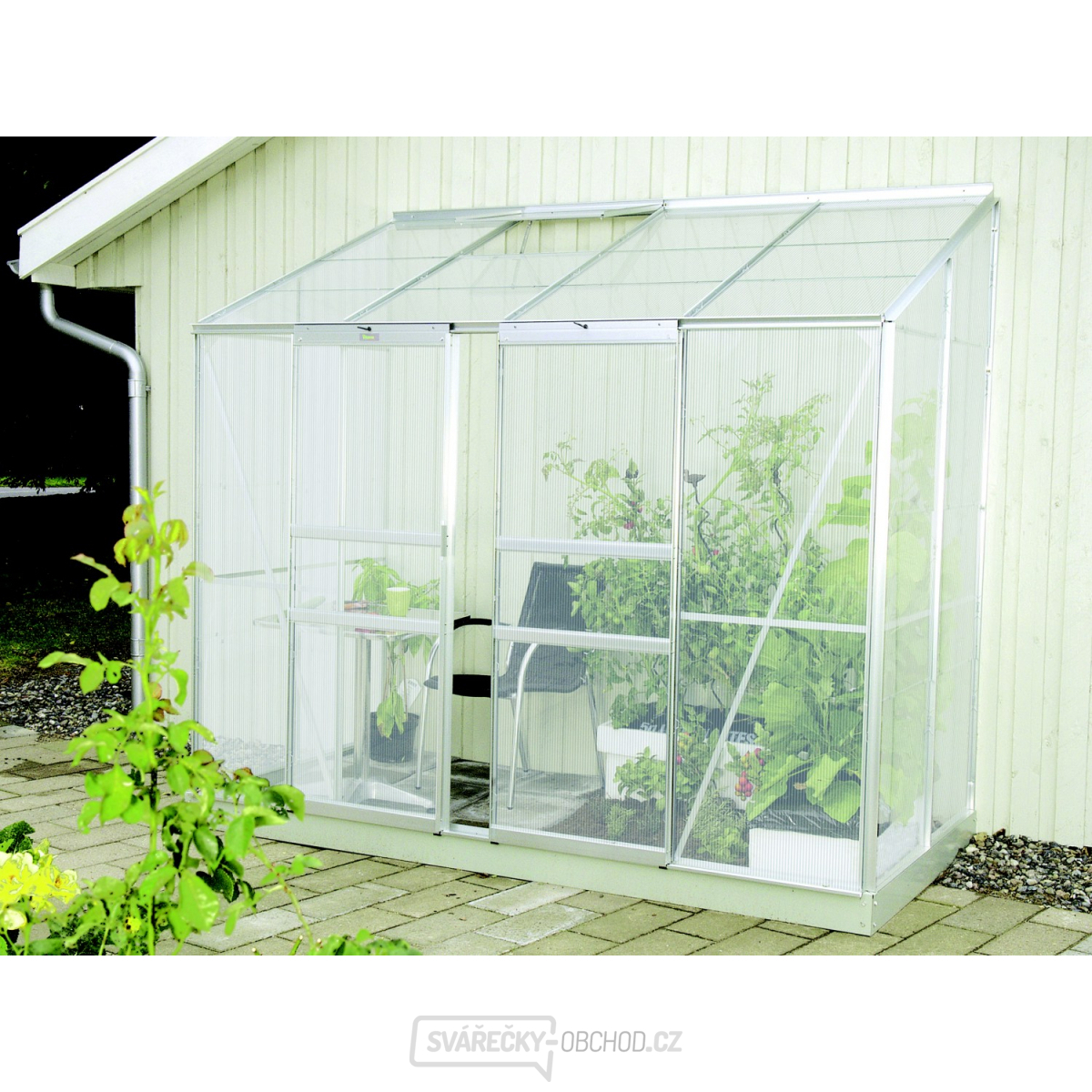 Skleník VITAVIA IDA 3300 PC 6 mm stříbrný