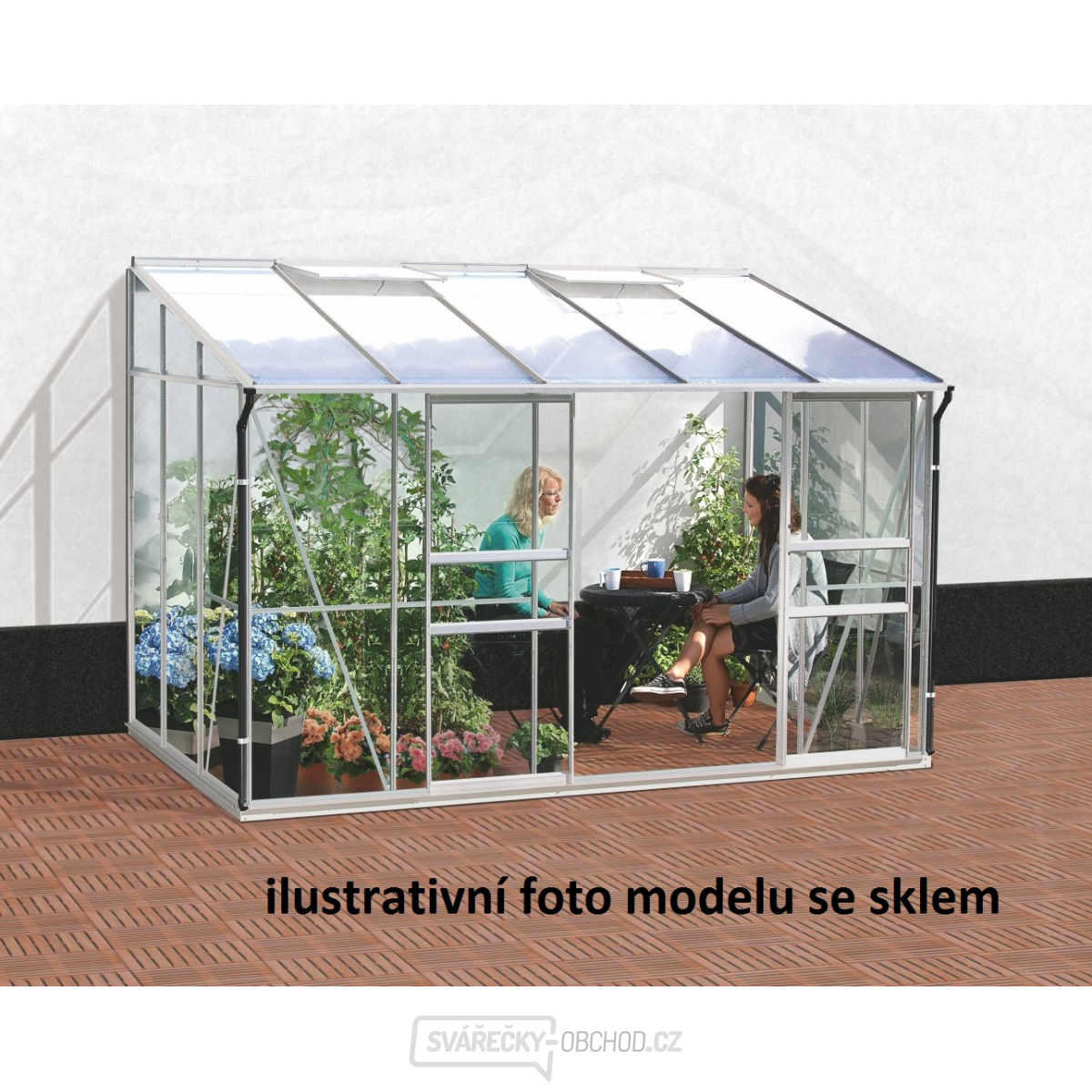 Skleník VITAVIA IDA 6500 PC 4 mm stříbrný