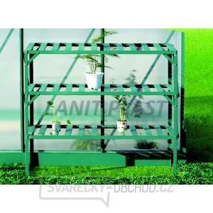 AL regál LANITPLAST 126x50 cm třípolicový zelený