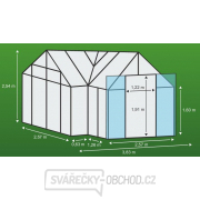 Skleník VITAVIA SIRIUS PC 4 mm zelený Náhled