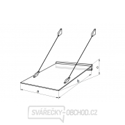 Vchodová stříška LANITPLAST LAZUR 150/97 bílá náhled